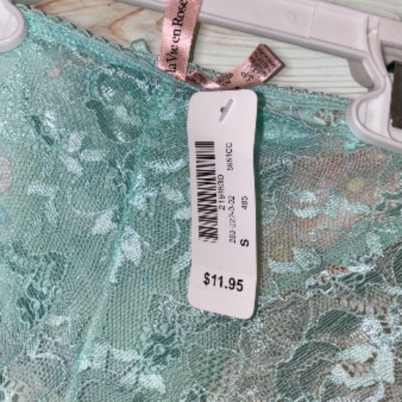 Sexy blue Panty with lace small - Picture 3 of 4